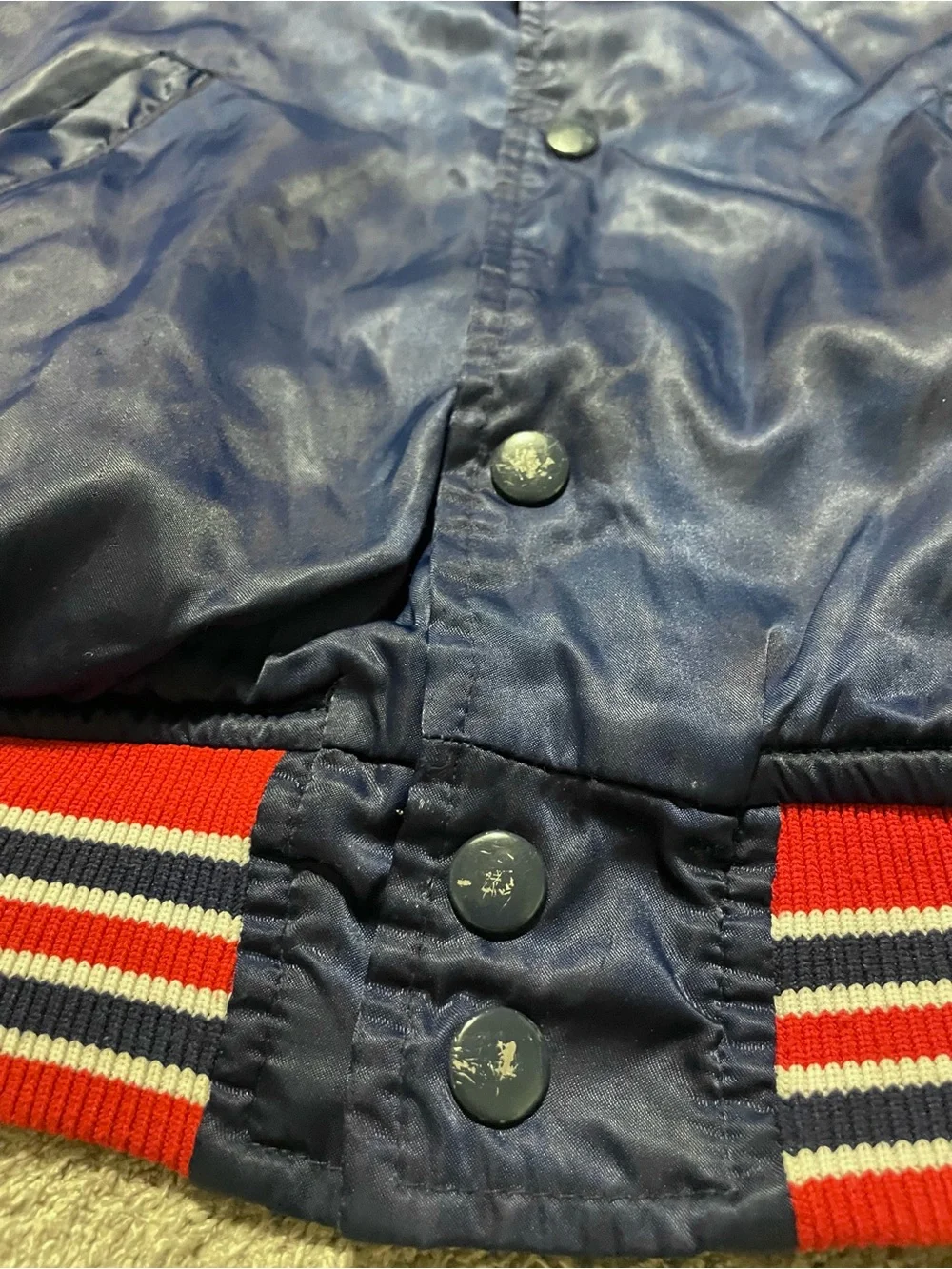 Vintage 80s Boston Red Sox Satin Jacket Youth 16 Adult XS S Twins Enterprises